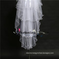 Chic Bridal Veils con nudo de arco blanco nupcial boda flor velo